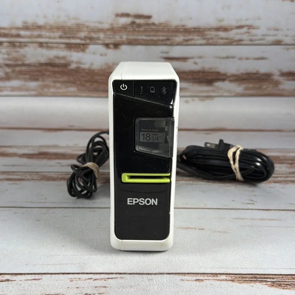 LW-600P Epson Bluetooth Label Printer w AC Adapter Used
